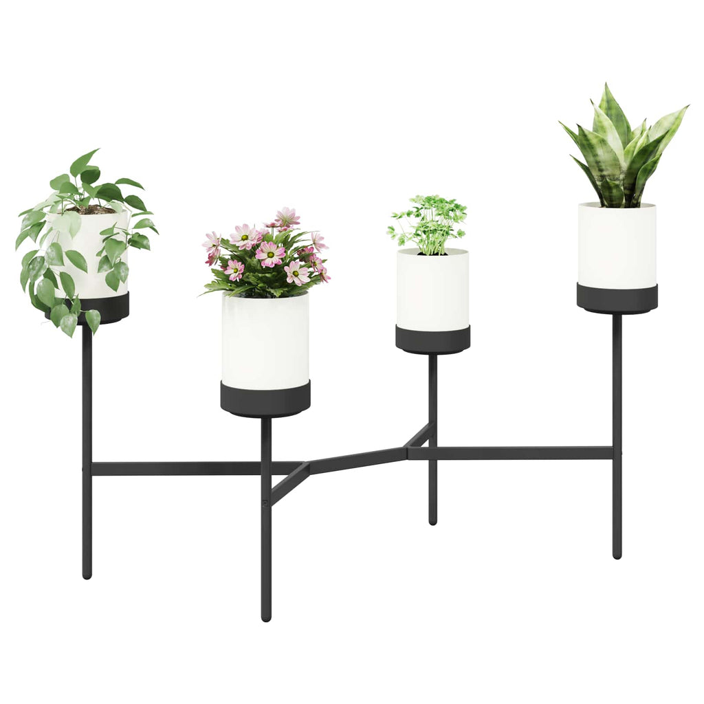 vidaXL Stojak na Kwiaty Biały 125 x 55 x 81 cm Polipropylen i stal