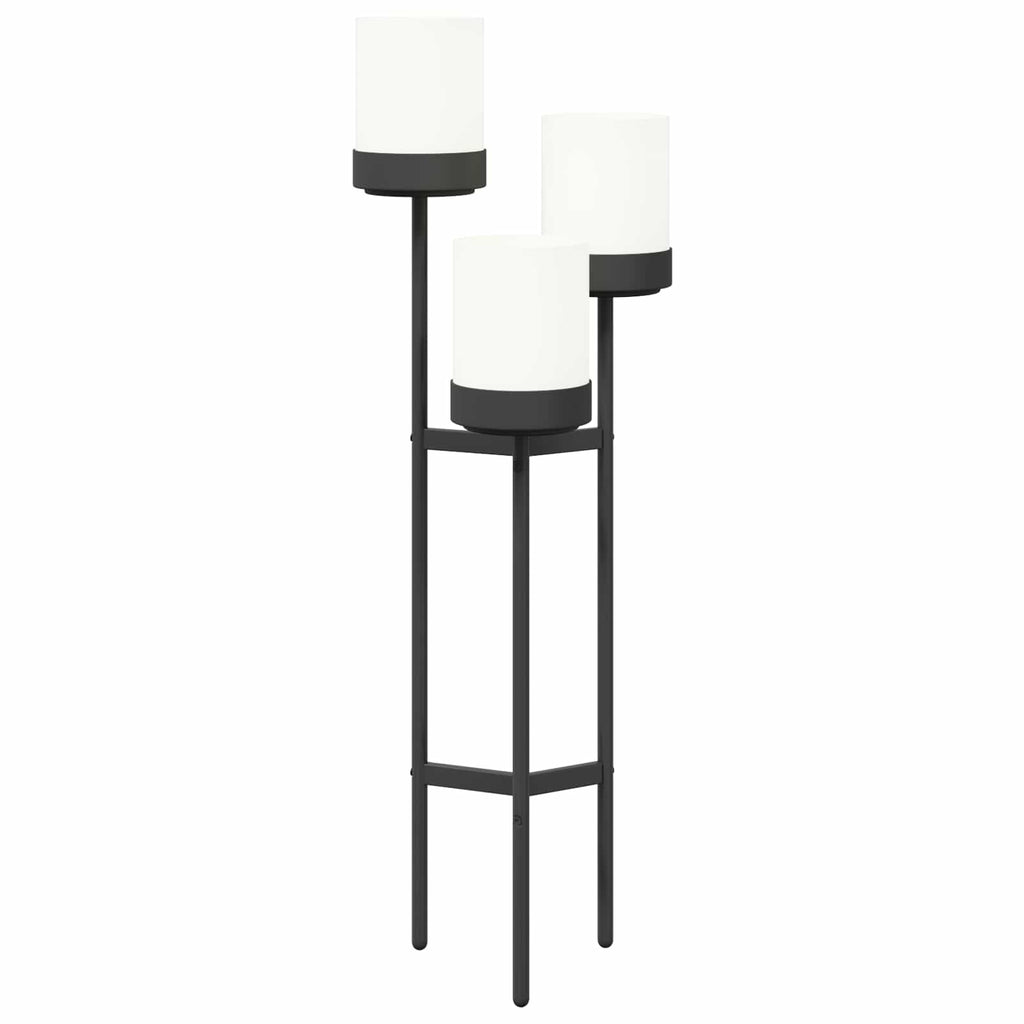 vidaXL Stojak na Kwiaty Biały 42 x 39,5 x 125 cm Polipropylen i stal
