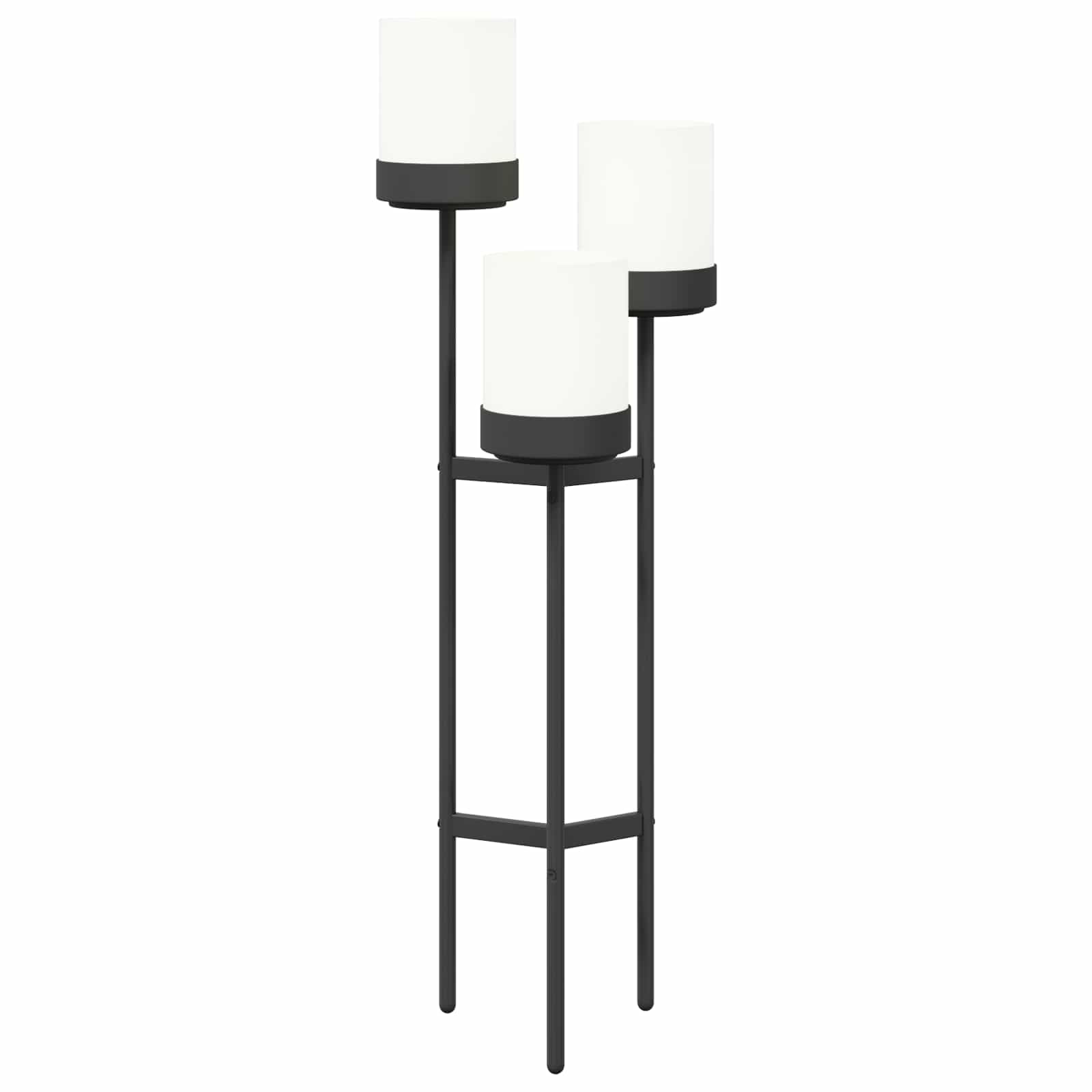 vidaXL Stojak na Kwiaty Biały 42 x 39,5 x 125 cm Polipropylen i stal