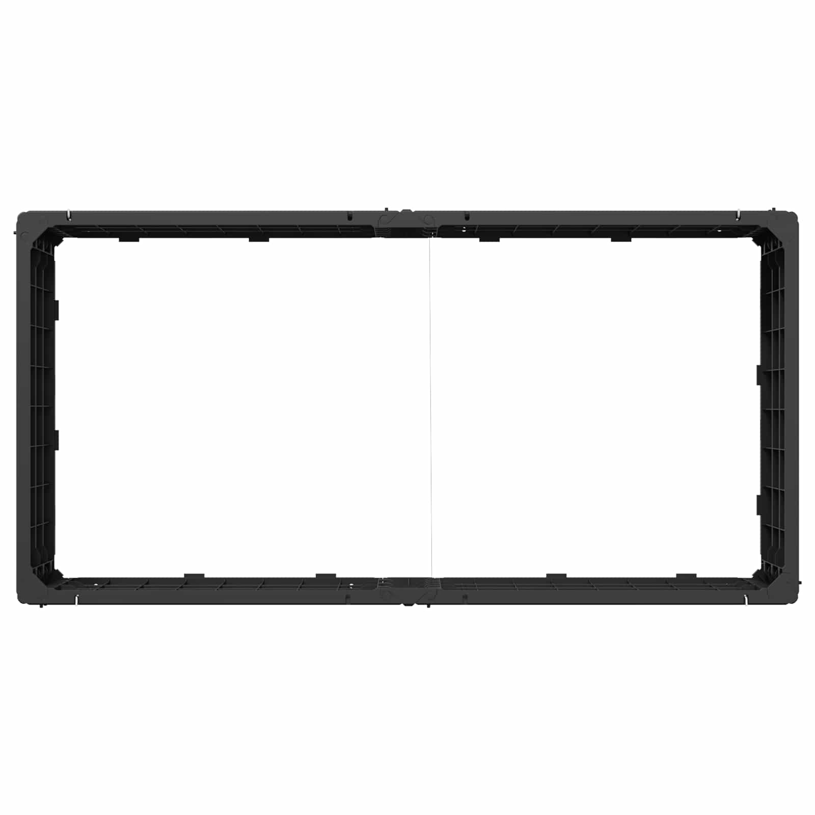 vidaXL Podniesiony grządka Czarny 151 x 75,5 x 25 cm PP