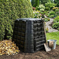 vidaXL Kompostownik ogrodowy Czarny 91 x 91 x 83 cm 100% PP