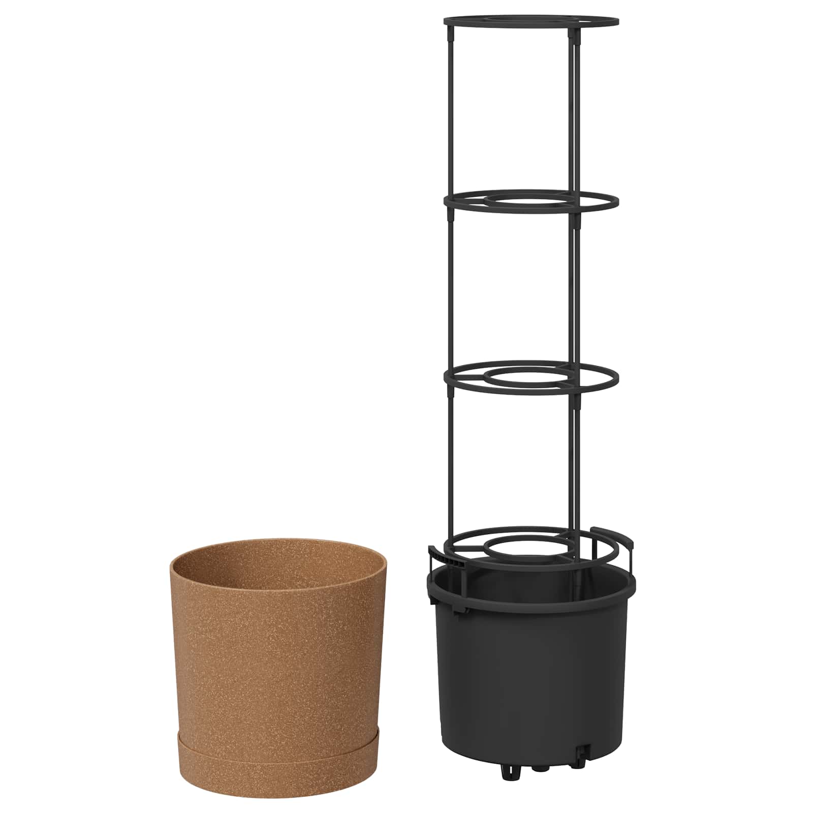 vidaXL Hodowca pomidorów Naturo ECO Ø 29 x 106 cm WPC