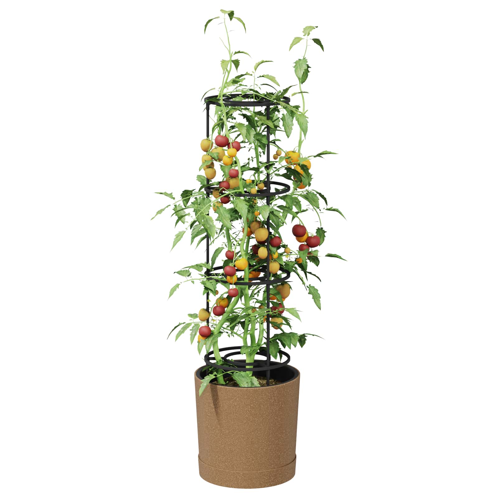 vidaXL Hodowca pomidorów Naturo ECO Ø 29 x 106 cm WPC