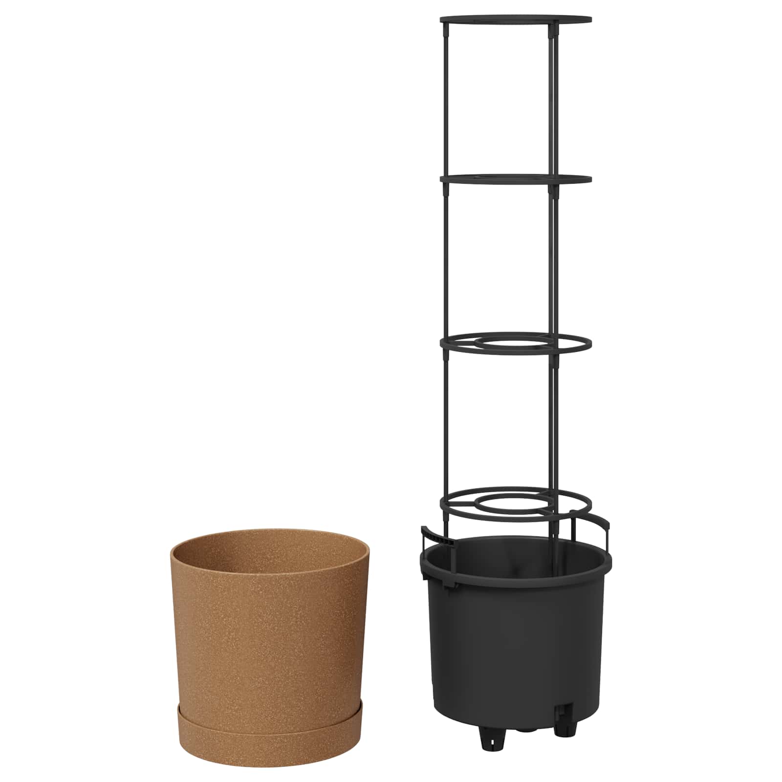 vidaXL Uprawa pomidorów Naturo ECO Ø 39 x 139 cm WPC
