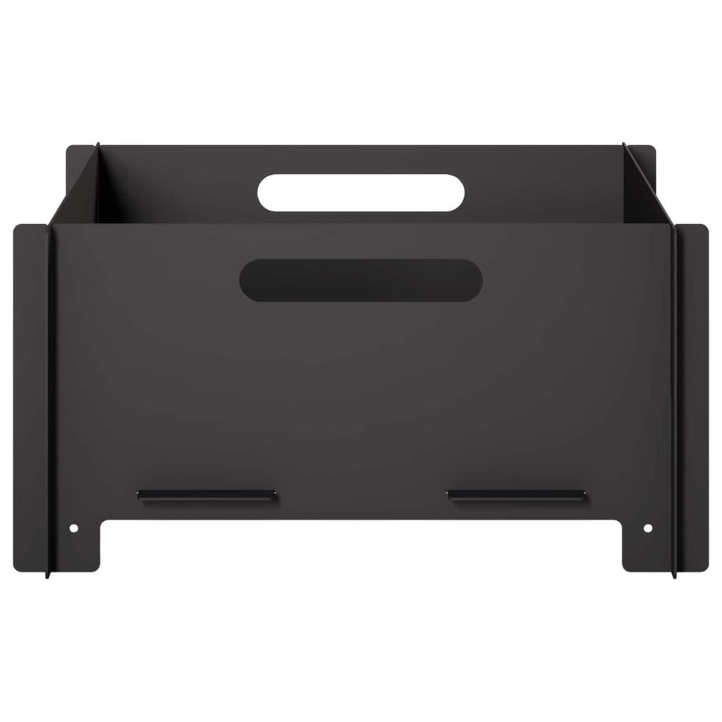 vidaXL Kominek Czarny 40 x 40 x 20 cm Stal
