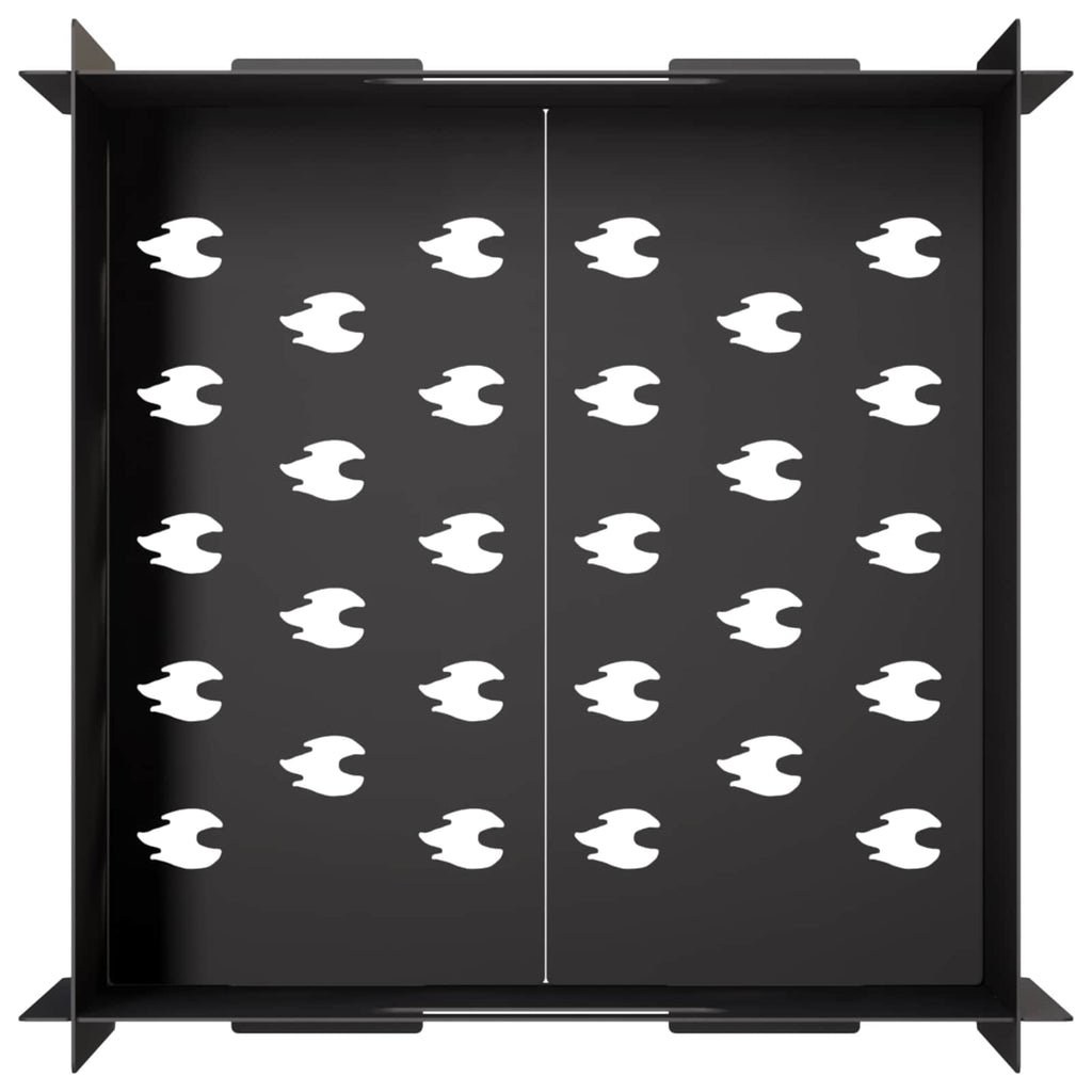 vidaXL Kominek Czarny 40 x 40 x 20 cm Stal