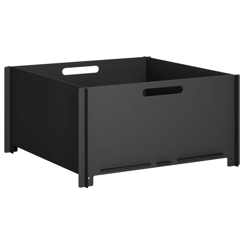 vidaXL Kominek Czarny 60 x 60 x 30 cm Stal