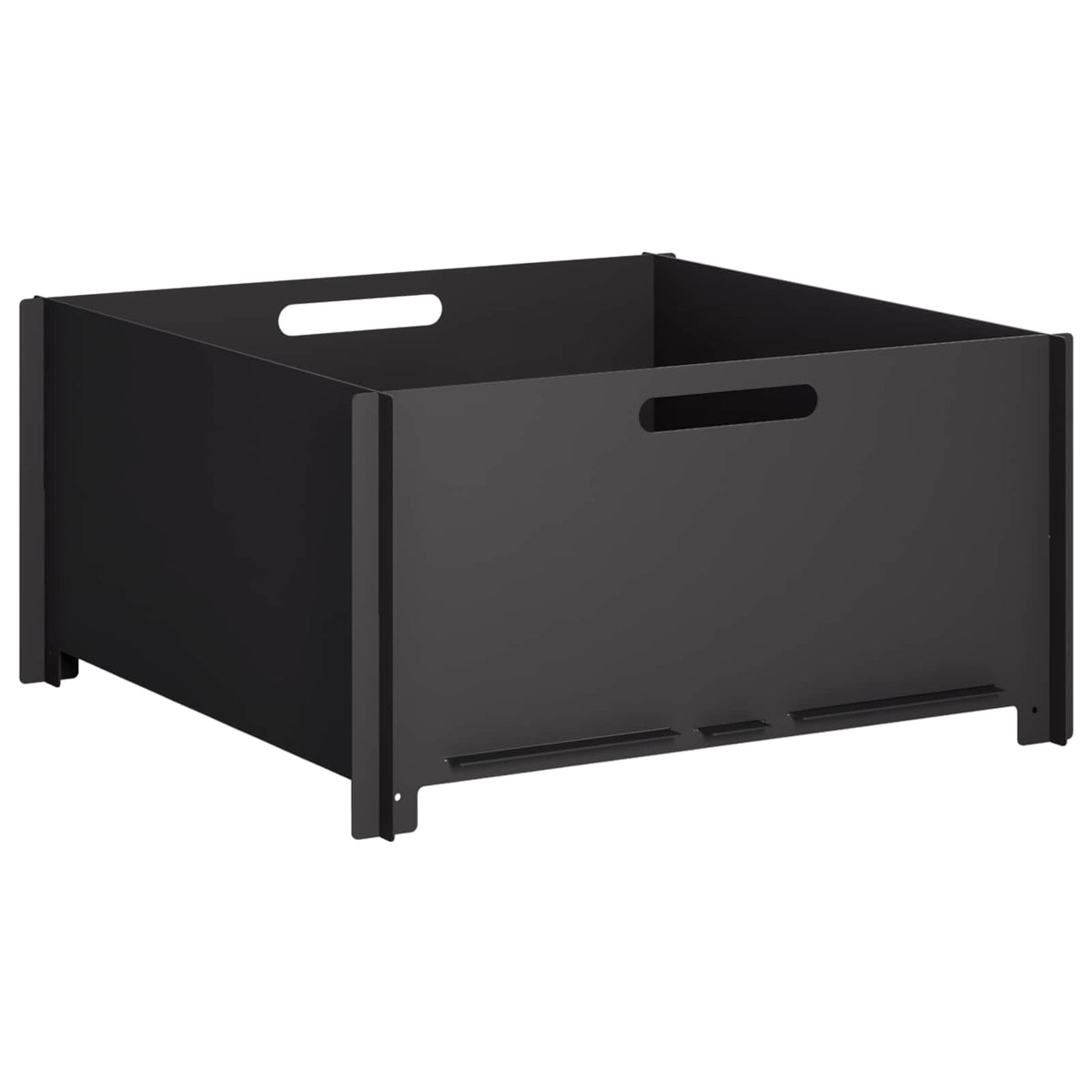 vidaXL Kominek Czarny 60 x 60 x 30 cm Stal