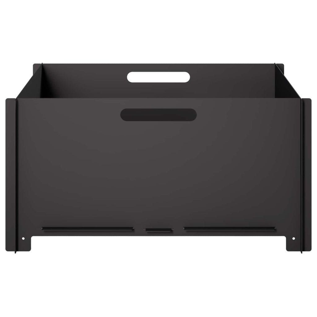 vidaXL Kominek Czarny 60 x 60 x 30 cm Stal