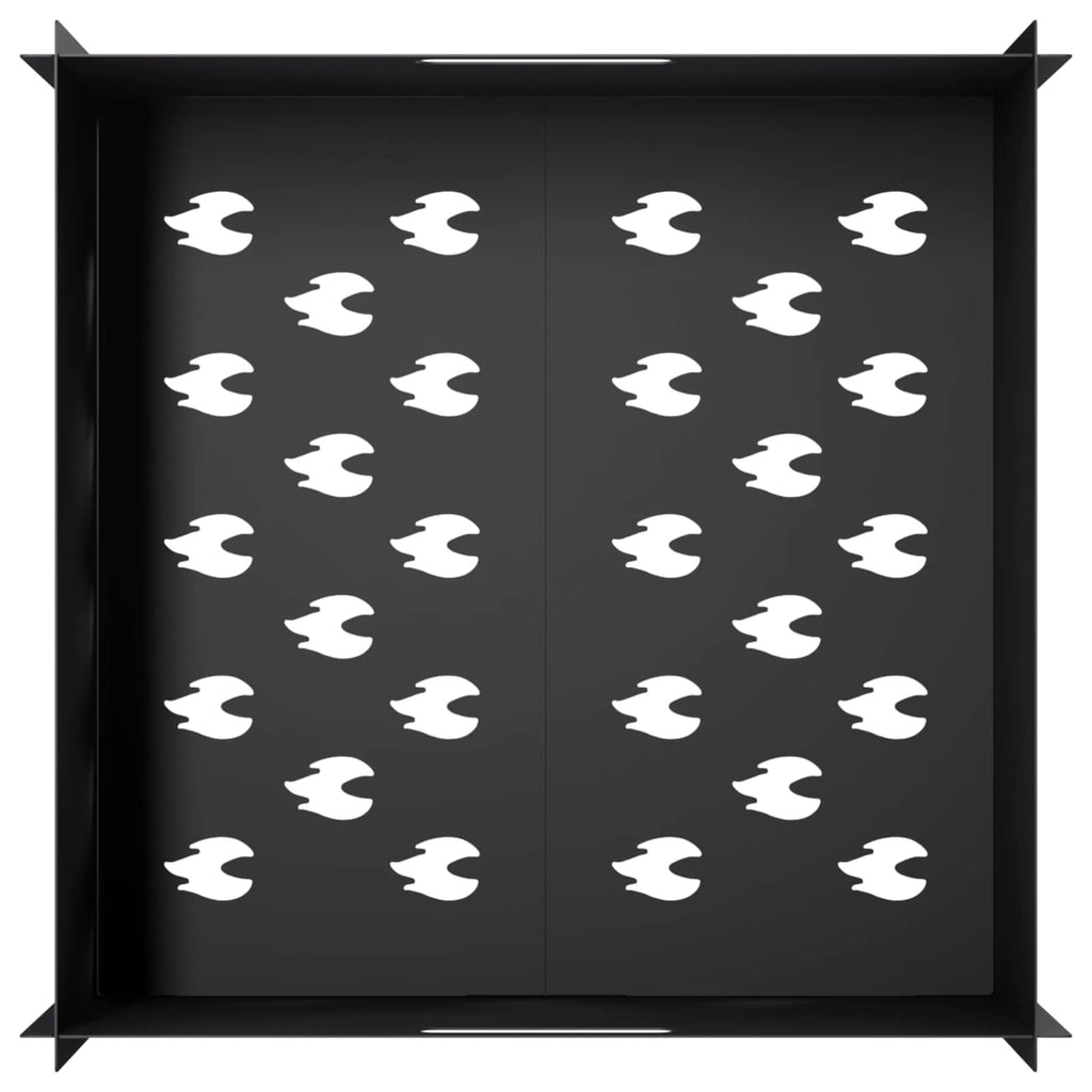 vidaXL Kominek Czarny 60 x 60 x 30 cm Stal