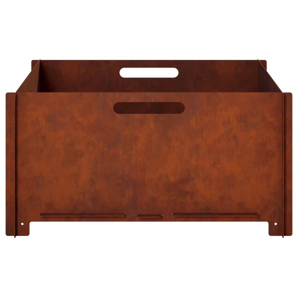 vidaXL Kominek Rdzawy 60 x 60 x 30 cm Stal kortenowska