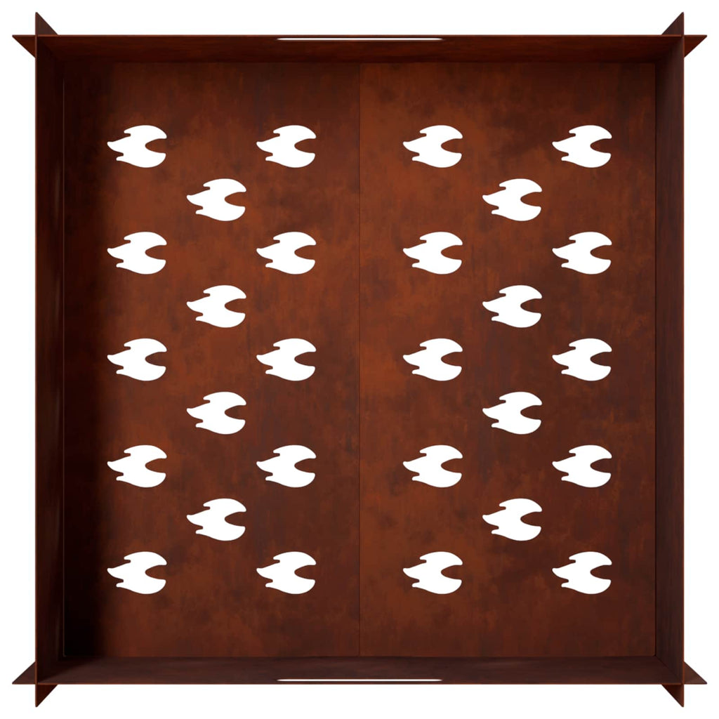 vidaXL Kominek Rdzawy 60 x 60 x 30 cm Stal kortenowska