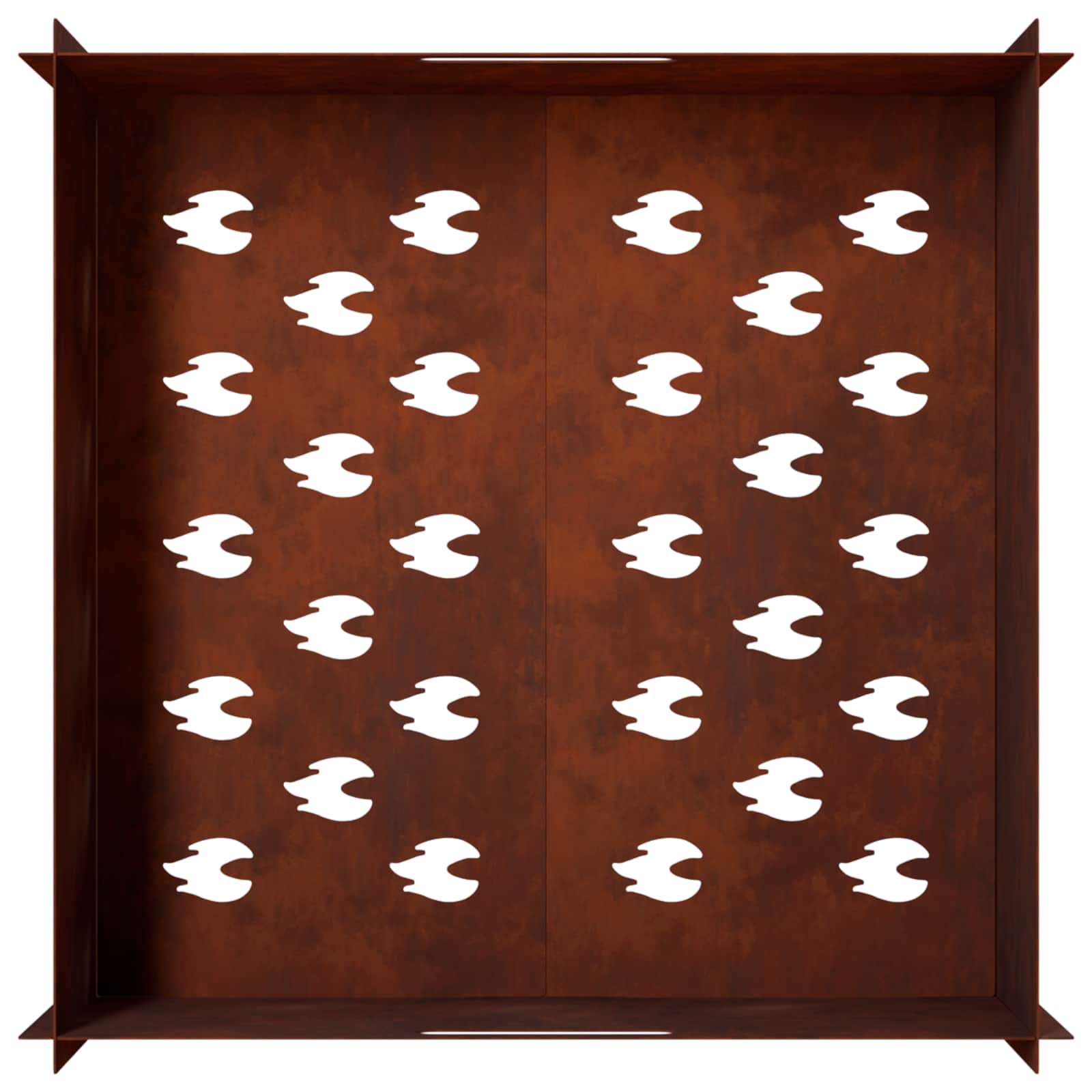 vidaXL Kominek Rdzawy 60 x 60 x 30 cm Stal kortenowska