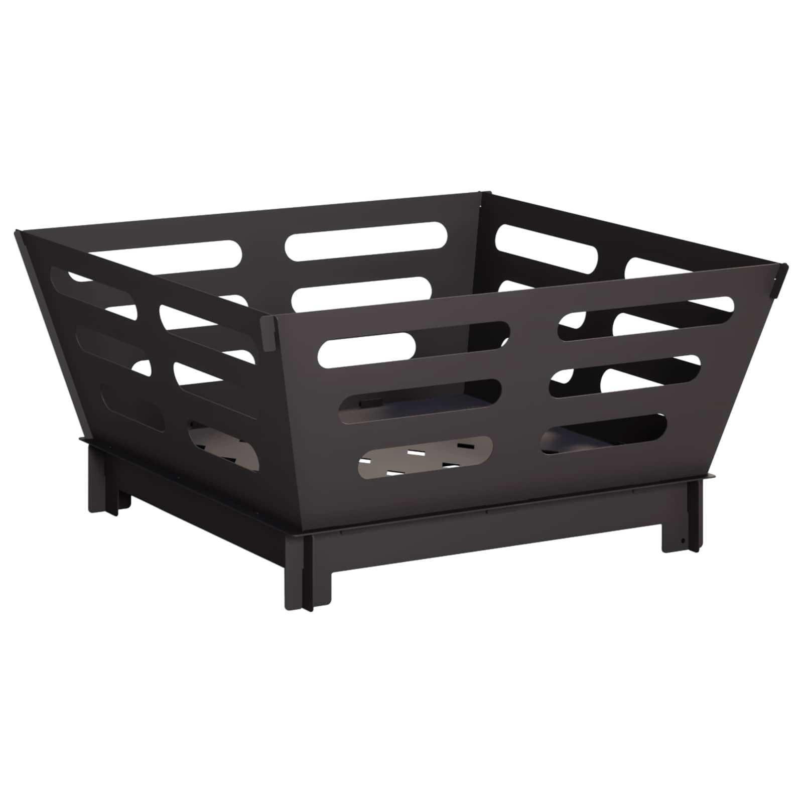 vidaXL Kominek Czarny 40 x 40 x 20 cm Stal