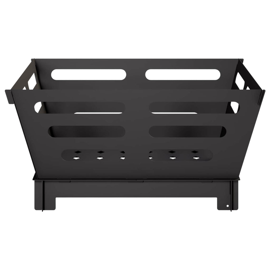 vidaXL Kominek Czarny 40 x 40 x 20 cm Stal