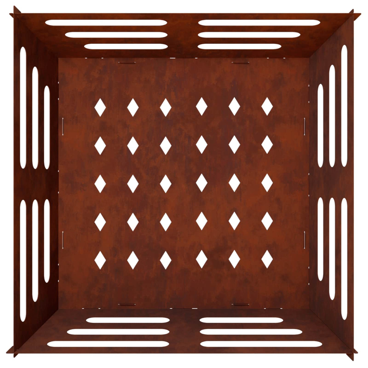 vidaXL Kominek Rdzawy 60 x 60 x 30 cm Stal kortenowska