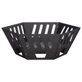 vidaXL Kominek Czarny 60 x 60 x 23 cm Stal
