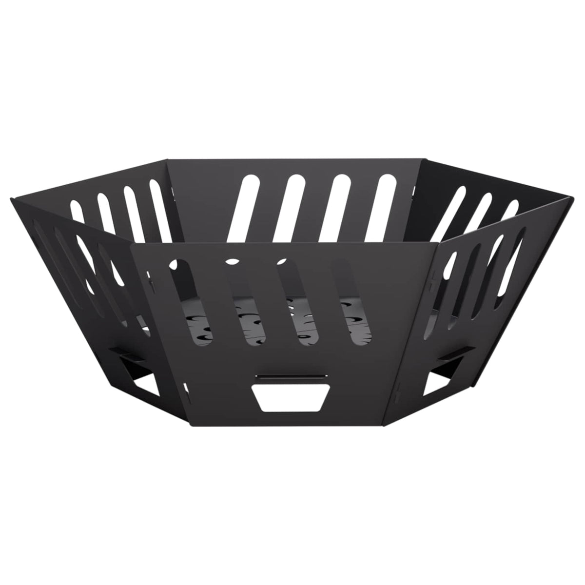 vidaXL Kominek Czarny 60 x 60 x 23 cm Stal