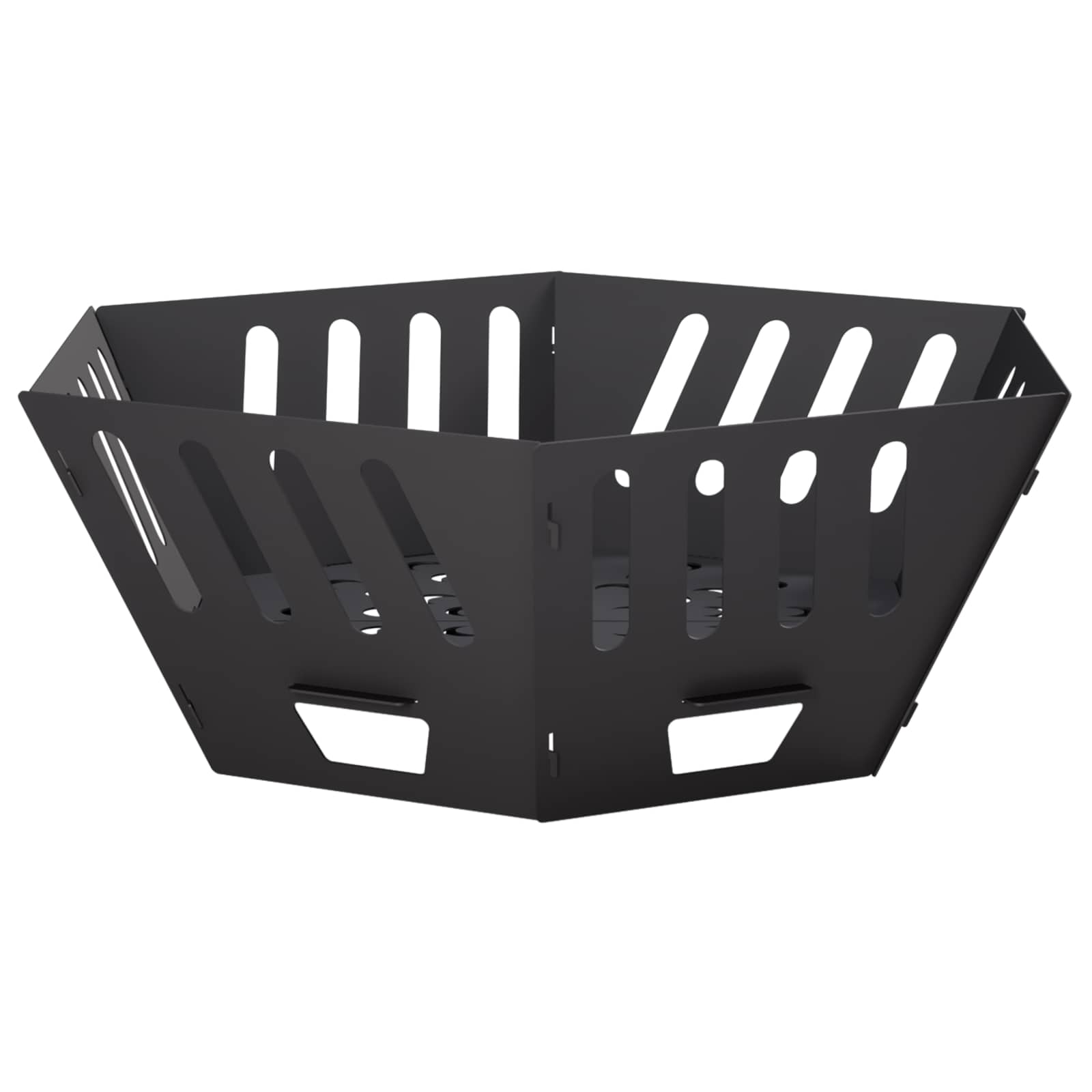 vidaXL Kominek Czarny 60 x 60 x 23 cm Stal