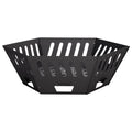 vidaXL Kominek Czarny 80 x 80 x 28 cm Stal