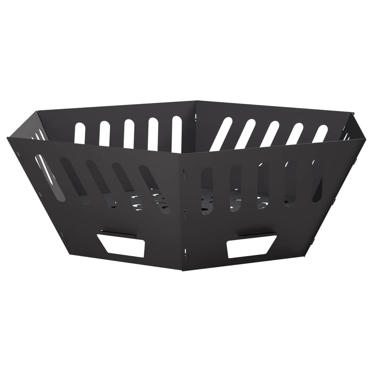vidaXL Kominek Czarny 80 x 80 x 28 cm Stal