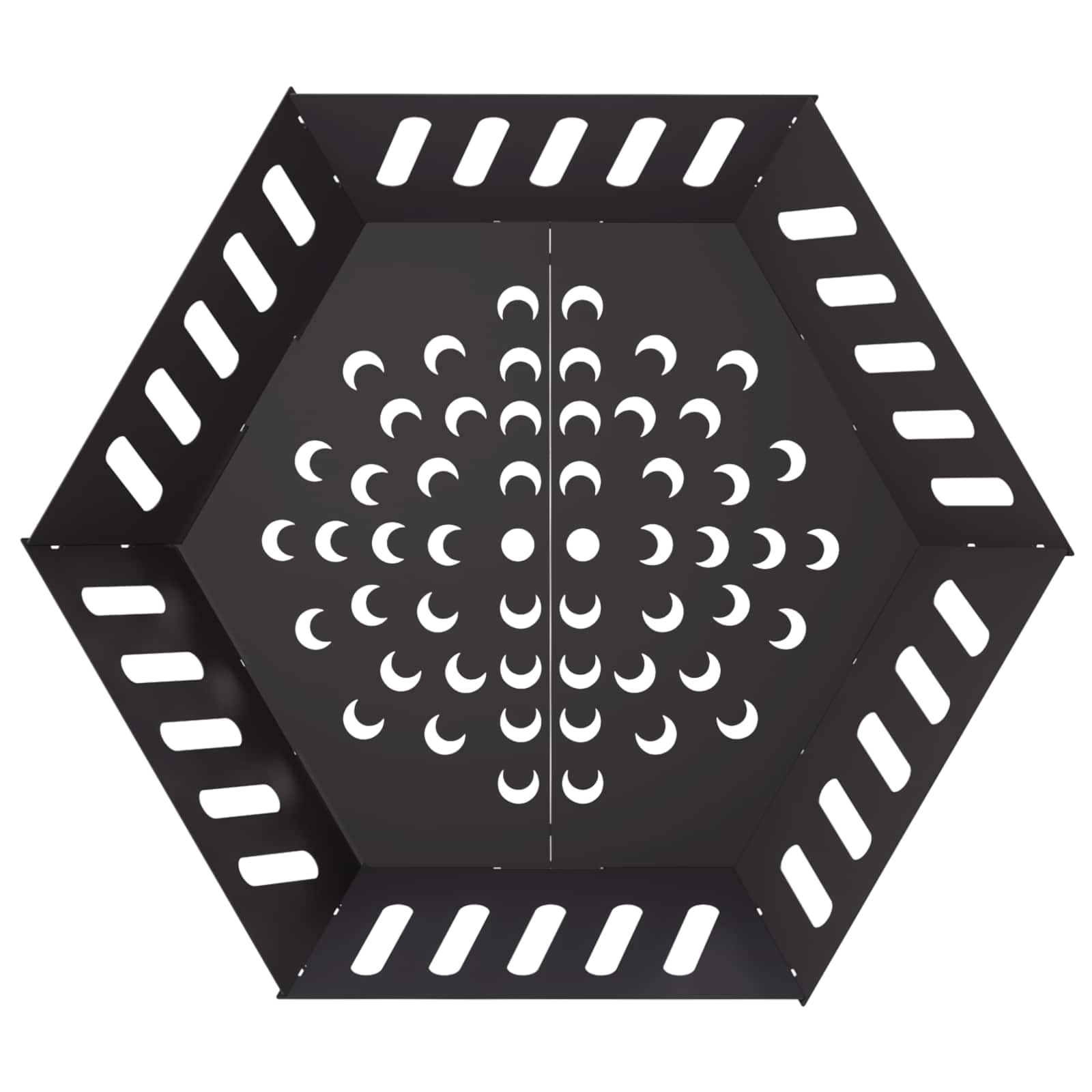 vidaXL Kominek Czarny 80 x 80 x 28 cm Stal