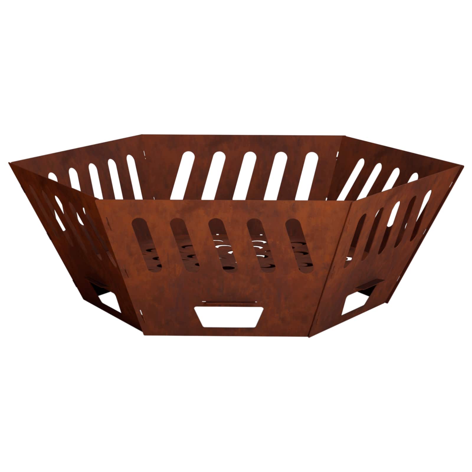 vidaXL Kominek Rdzawy 80 x 80 x 28 cm Stal kortenowska