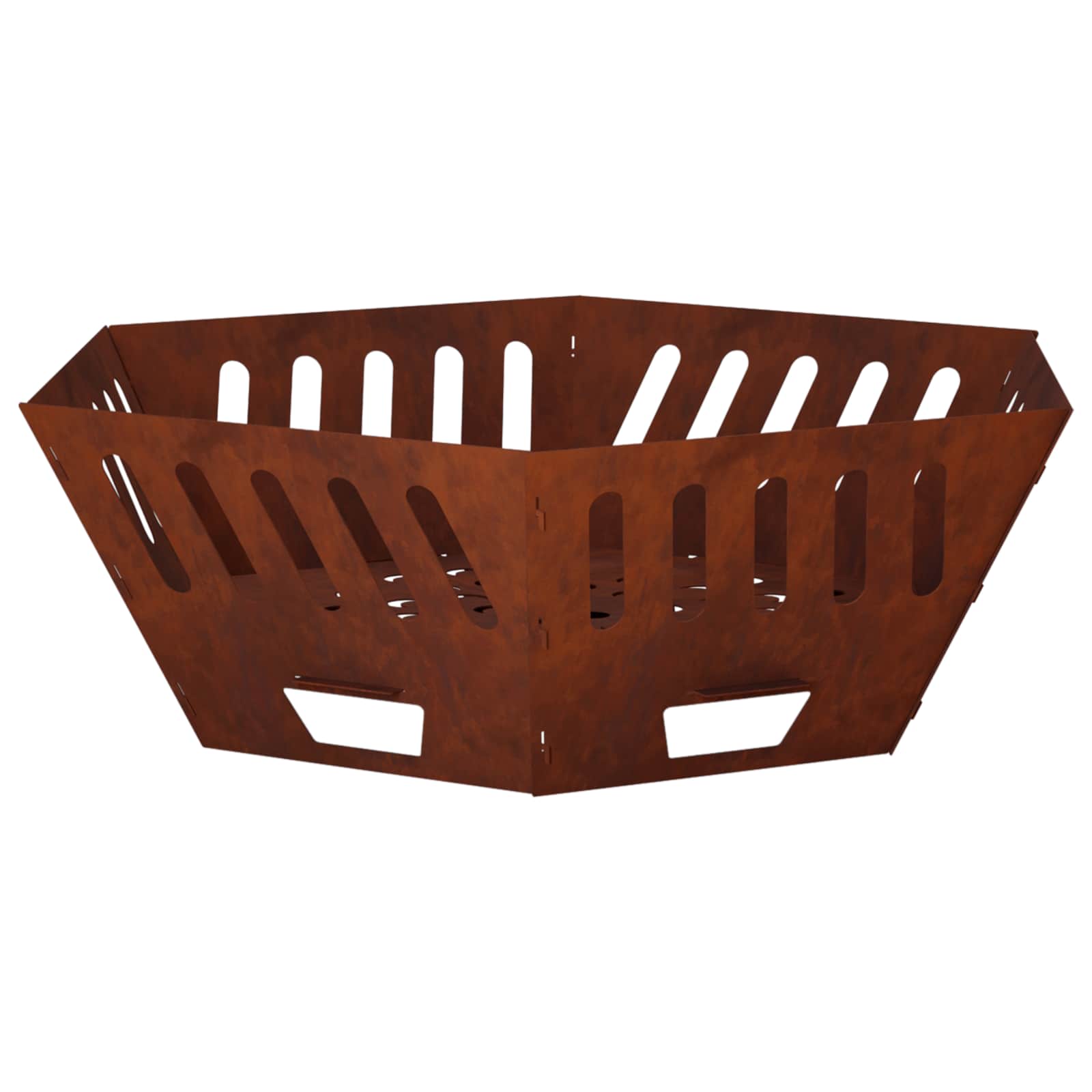 vidaXL Kominek Rdzawy 80 x 80 x 28 cm Stal kortenowska
