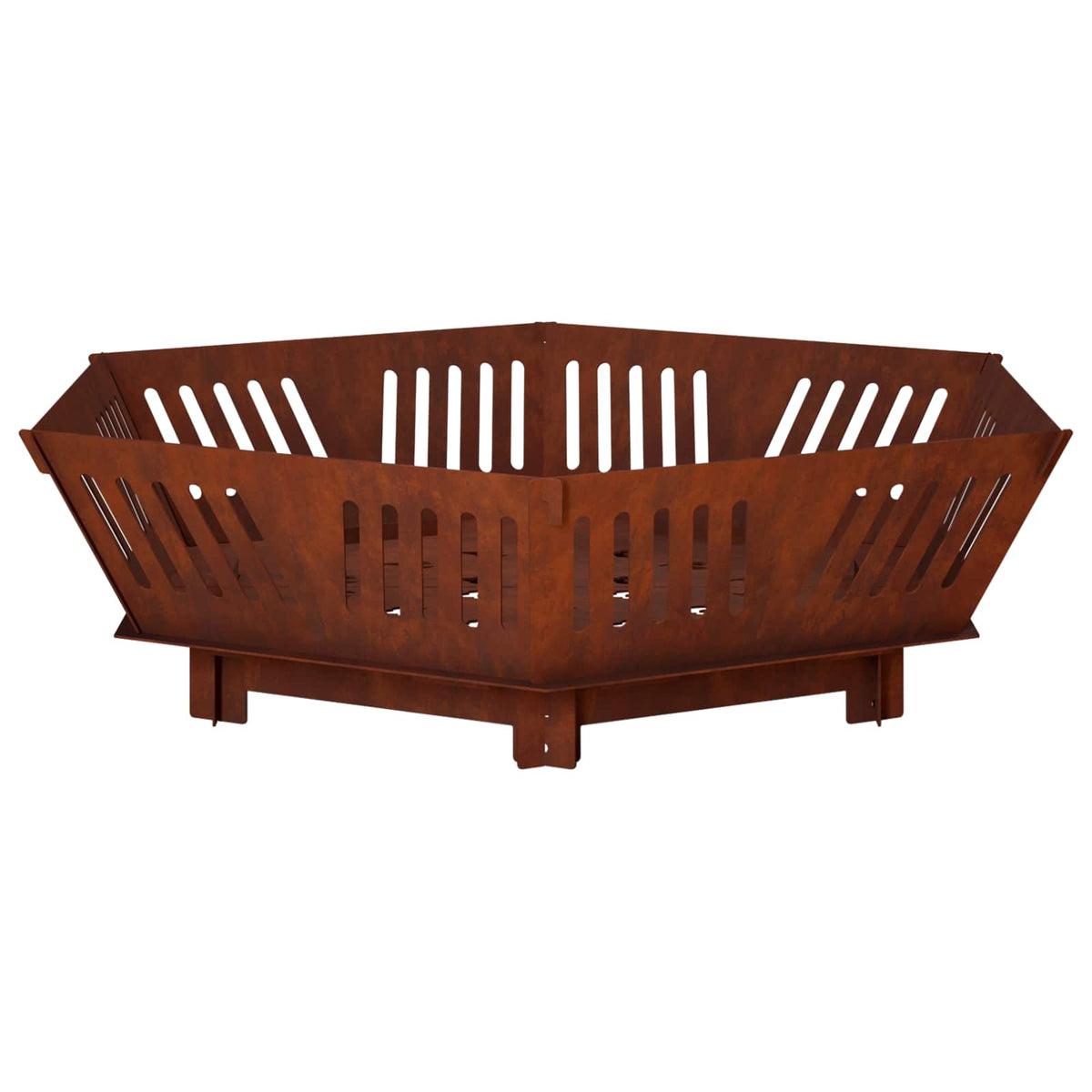 vidaXL Kominek Rdzawy 60 x 60 x 18 cm Stal kortenowska