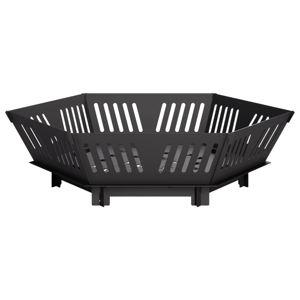 vidaXL Kominek Czarny 80 x 80 x 23 cm Stal
