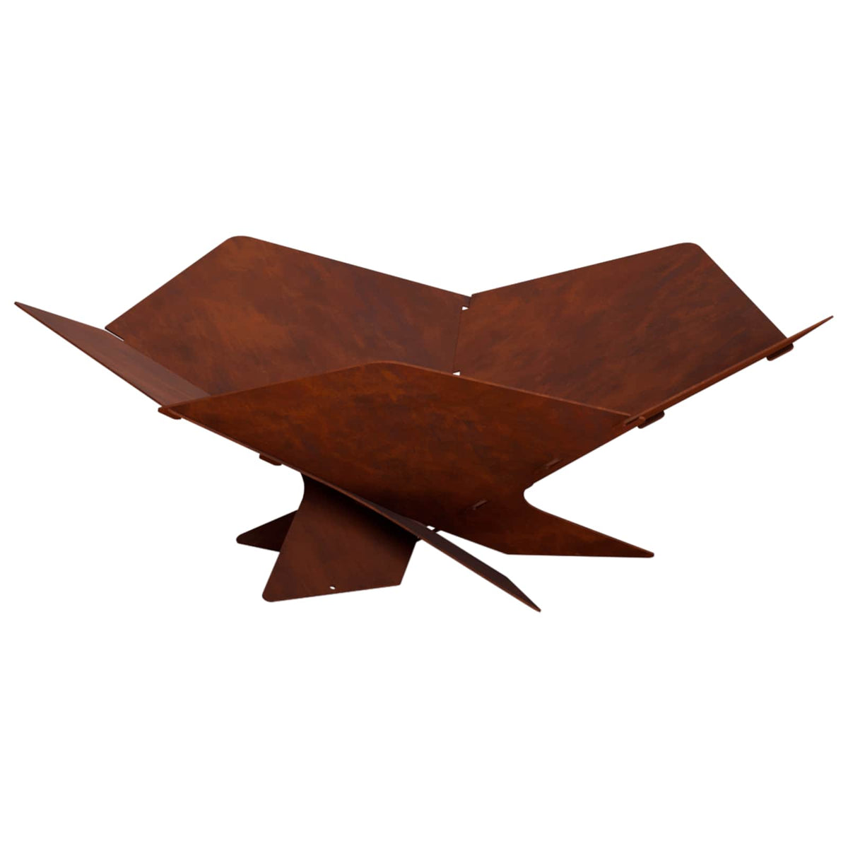 vidaXL Kominek Rdzawy 53 x 53 x 18,5 cm Stal kortenowska