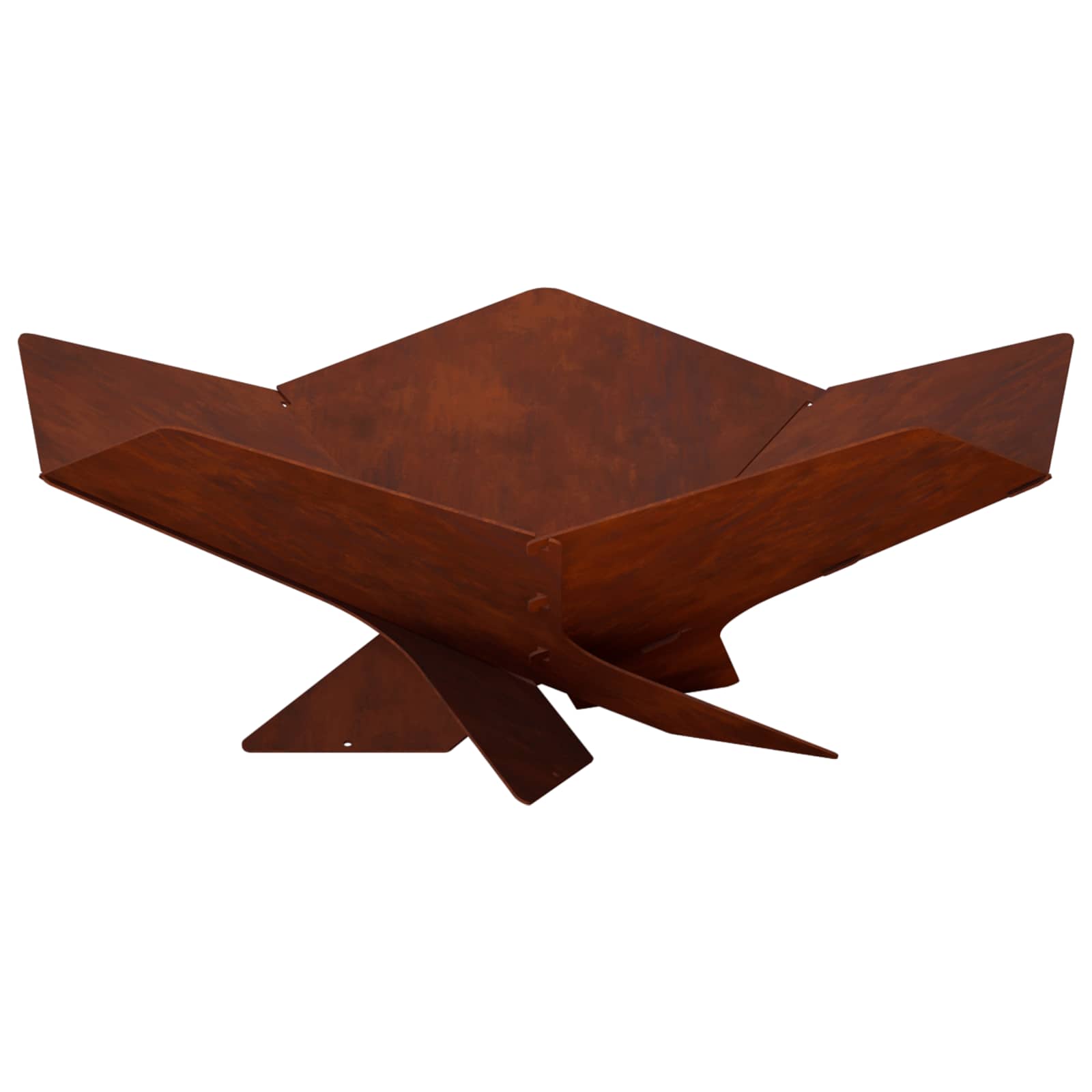 vidaXL Kominek Rdzawy 53 x 53 x 18,5 cm Stal kortenowska