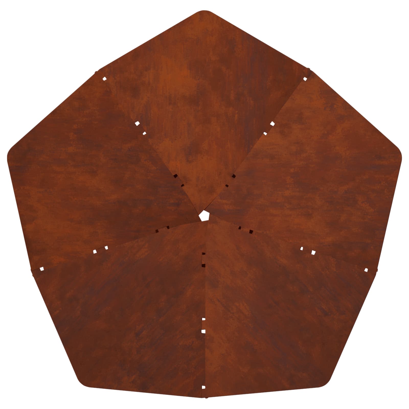 vidaXL Kominek Rdzawy 53 x 53 x 18,5 cm Stal kortenowska
