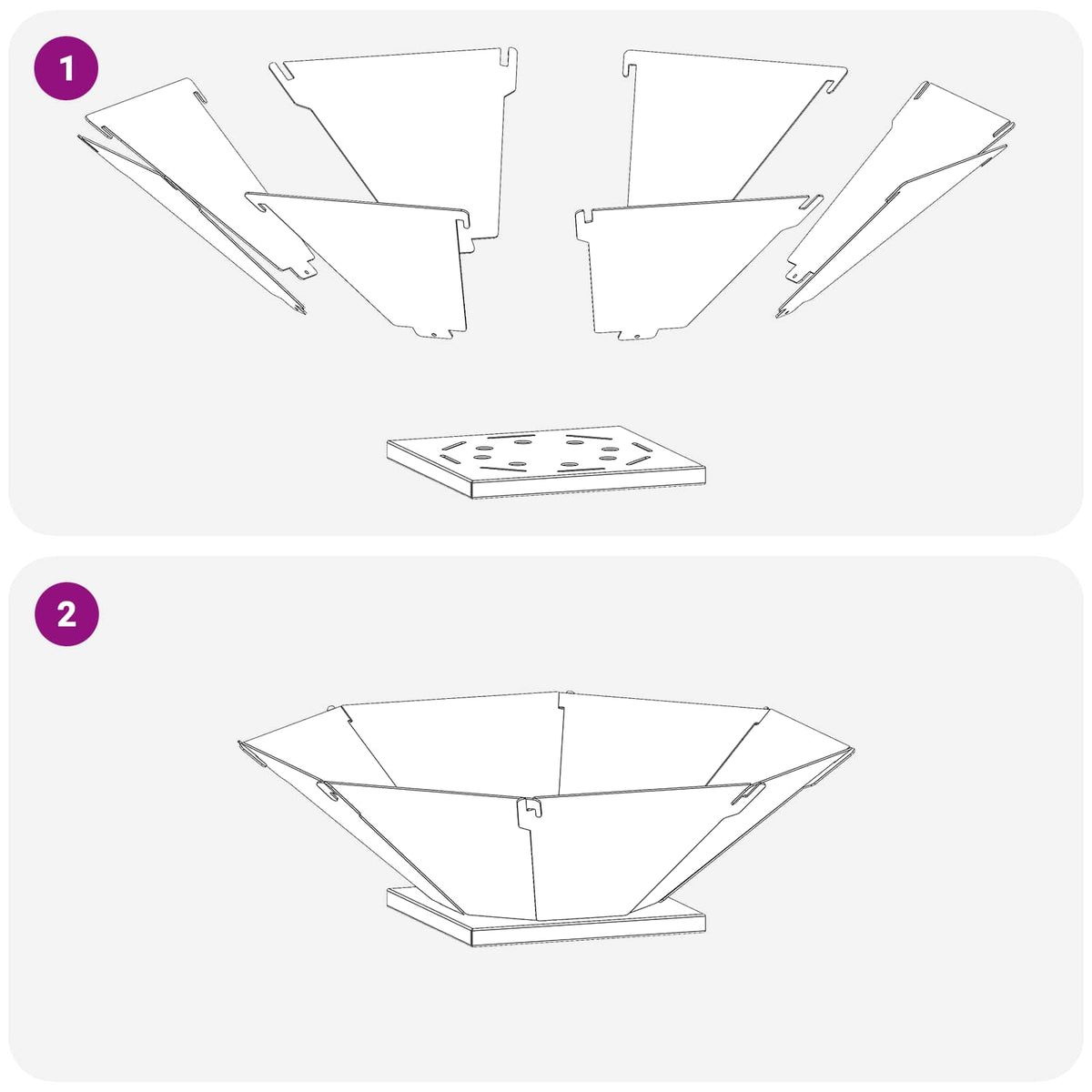 vidaXL Kominek Czarny 50 x 50 x 15,5 cm Stal