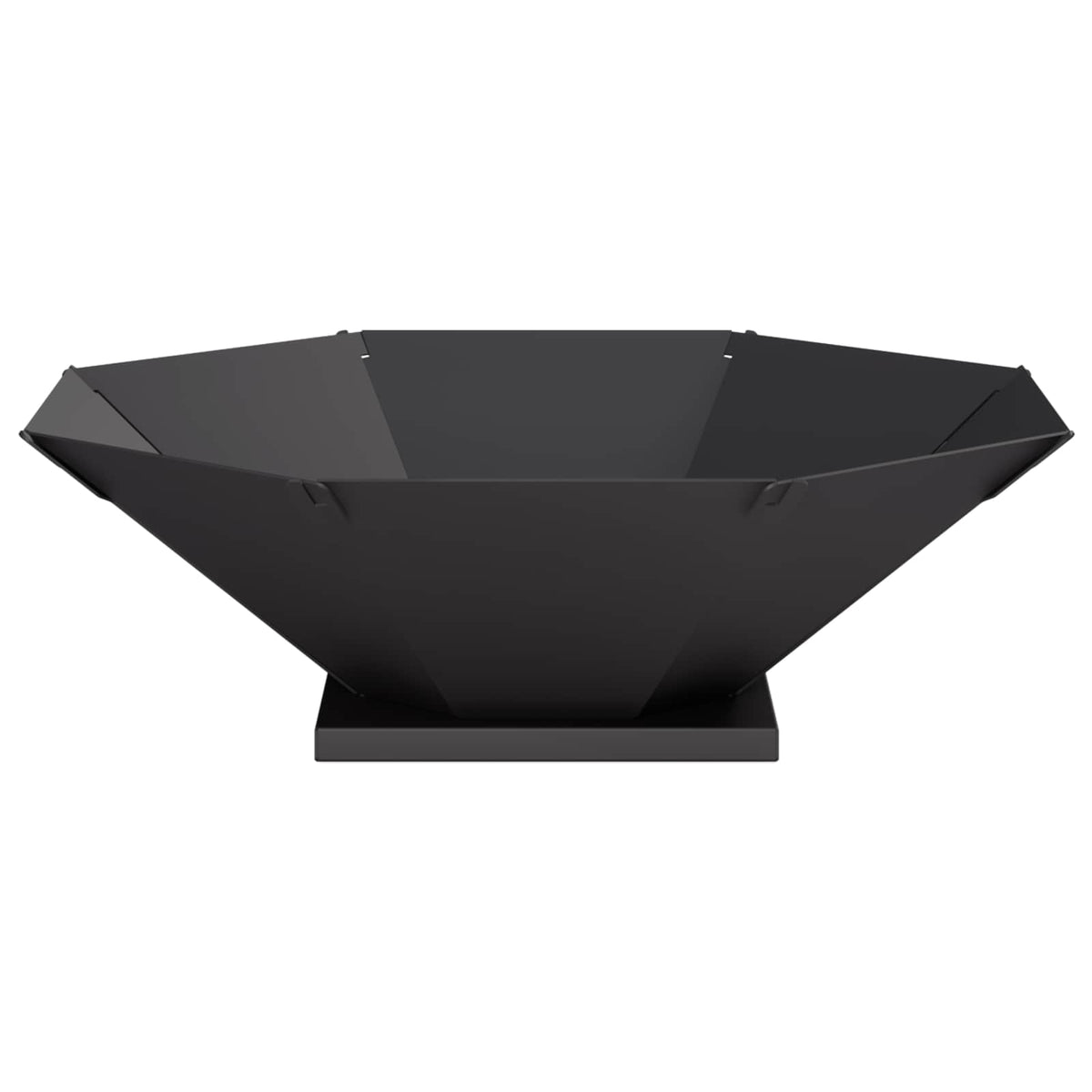 vidaXL Kominek Czarny 50 x 50 x 15,5 cm Stal