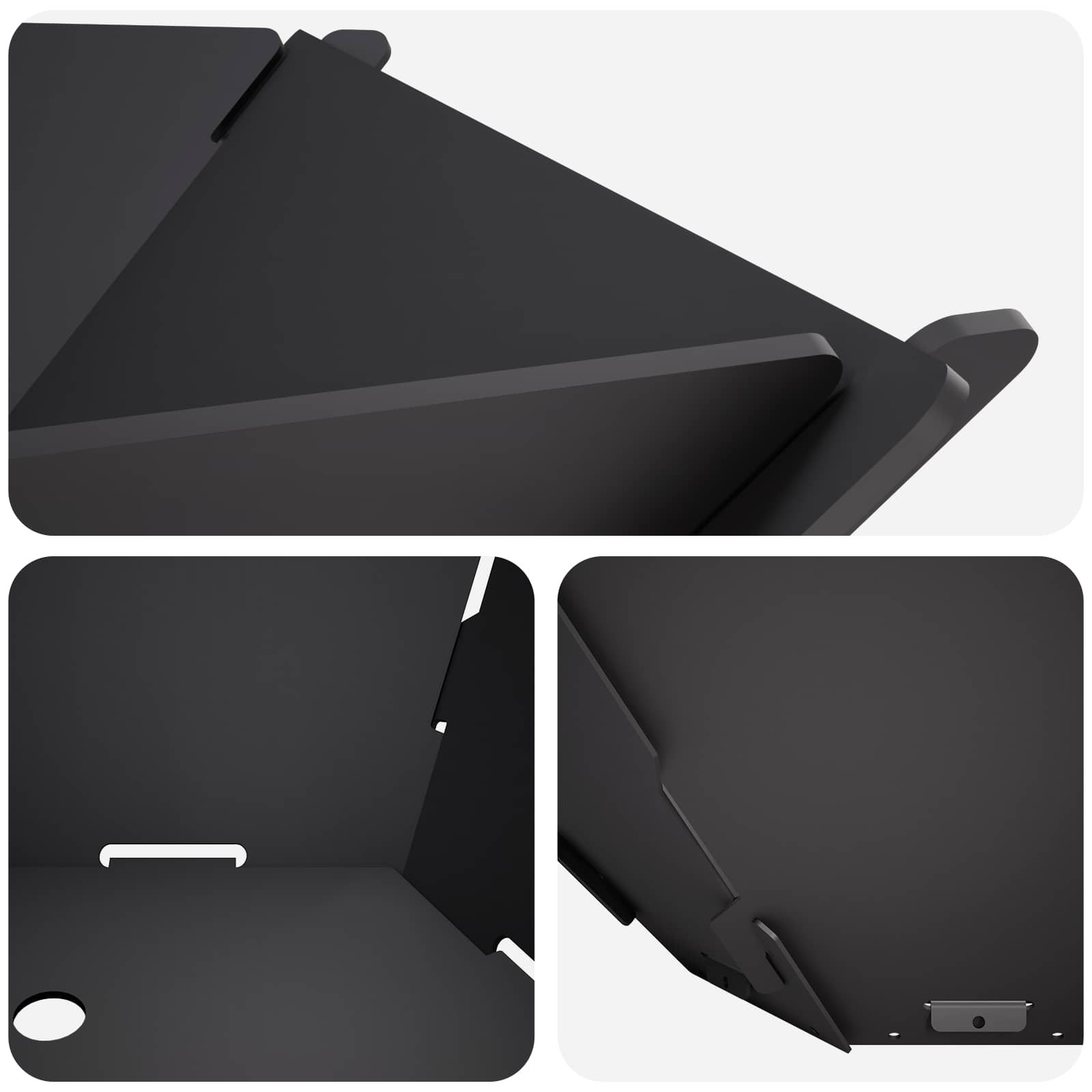 vidaXL Kominek Czarny 58,5 x 51,5 x 19,5 cm Stal