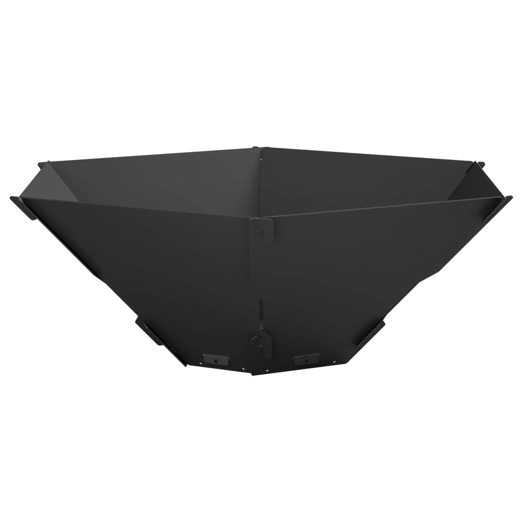 vidaXL Kominek Czarny 58,5 x 51,5 x 19,5 cm Stal