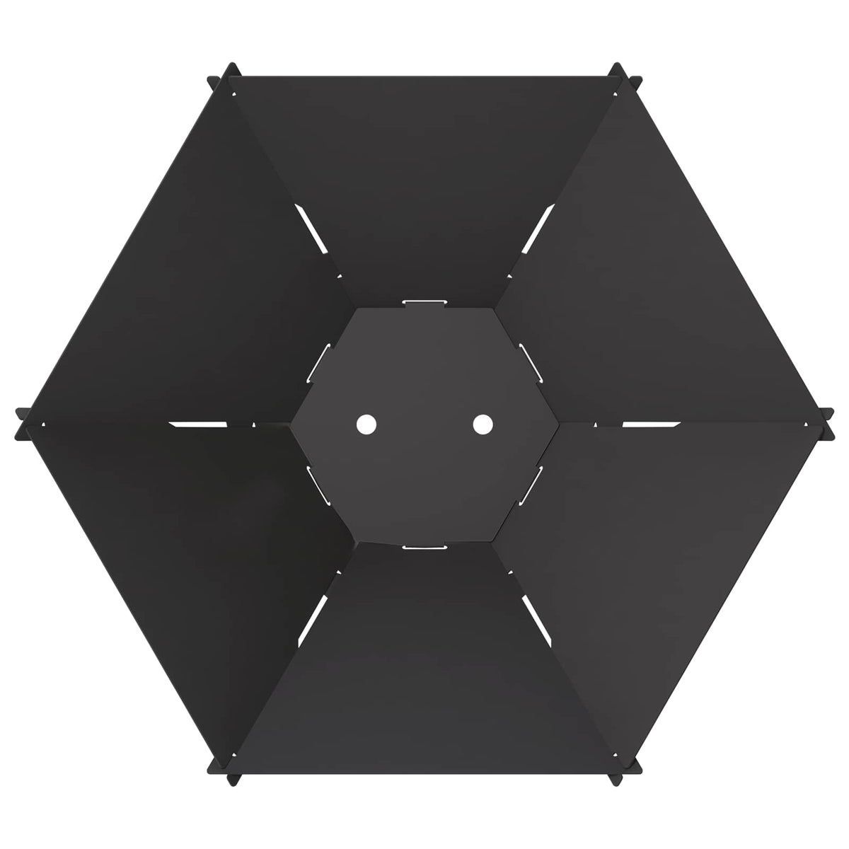 vidaXL Kominek Czarny 58,5 x 51,5 x 19,5 cm Stal