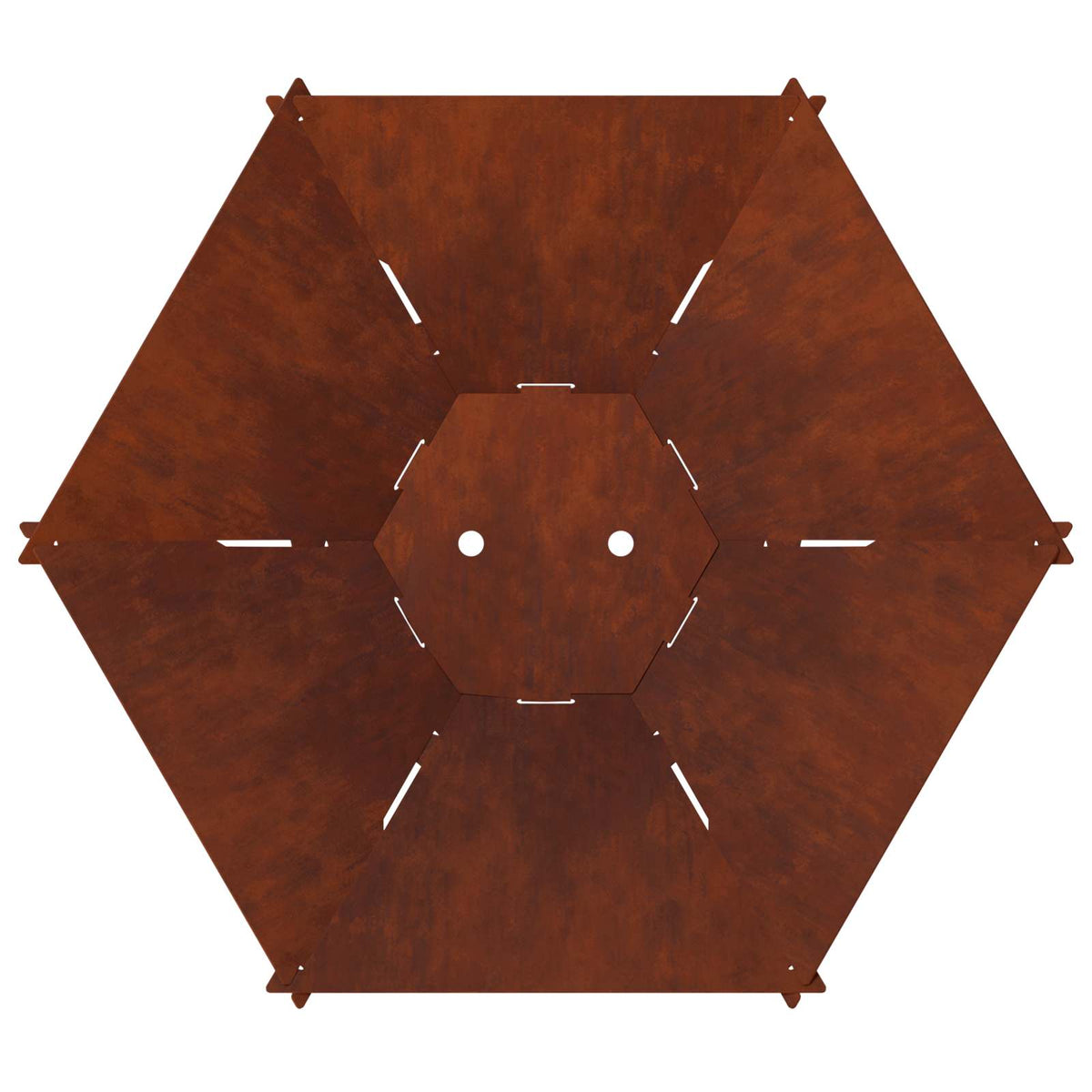 vidaXL Kominek Rdzawy 58,5 x 51,5 x 19,5 cm Stal kortenowska