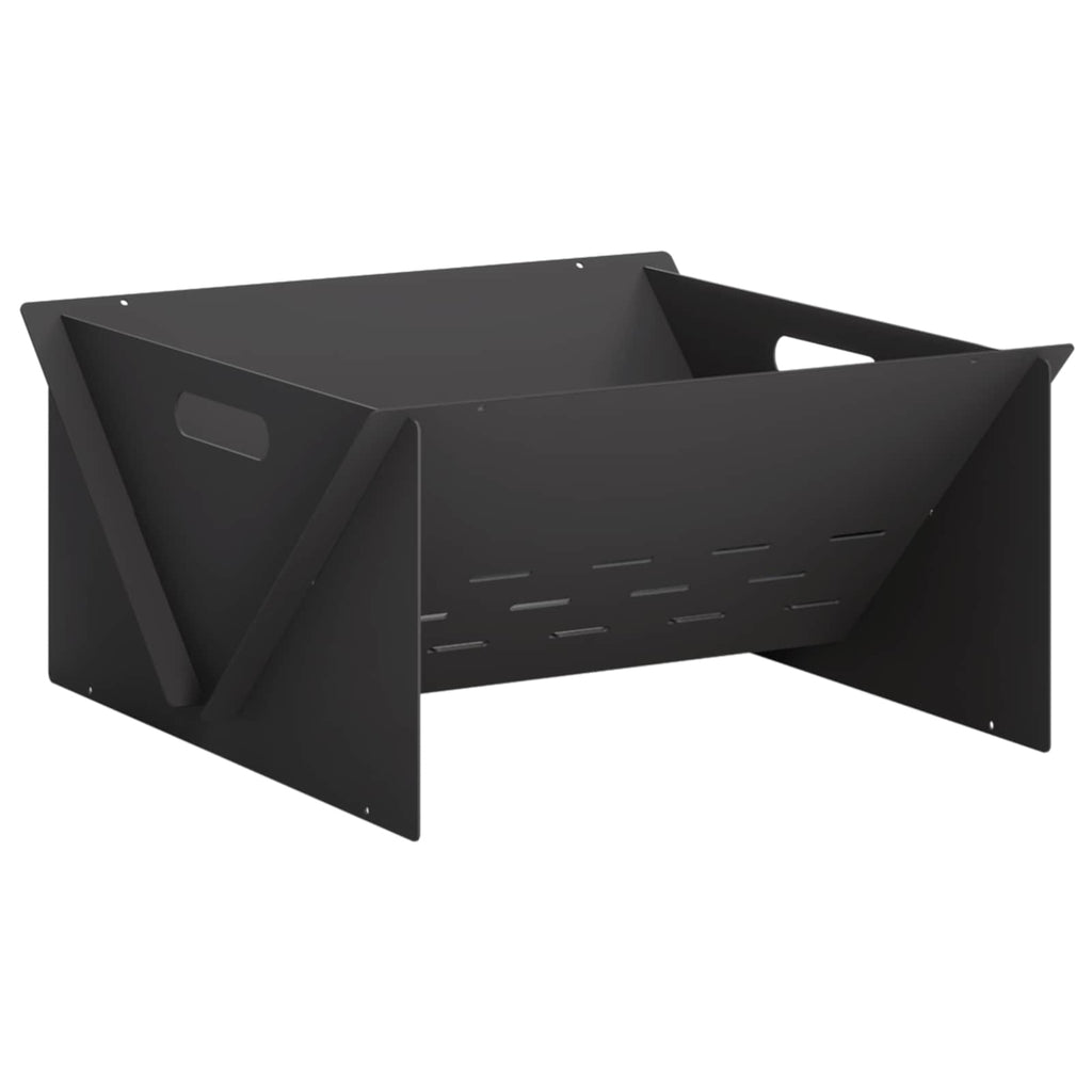 vidaXL Kominek Czarny 40 x 40 x 20 cm Stal