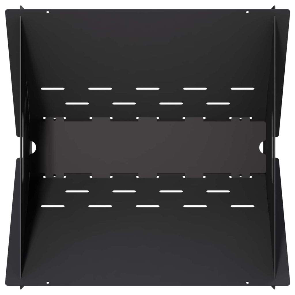 vidaXL Kominek Czarny 40 x 40 x 20 cm Stal
