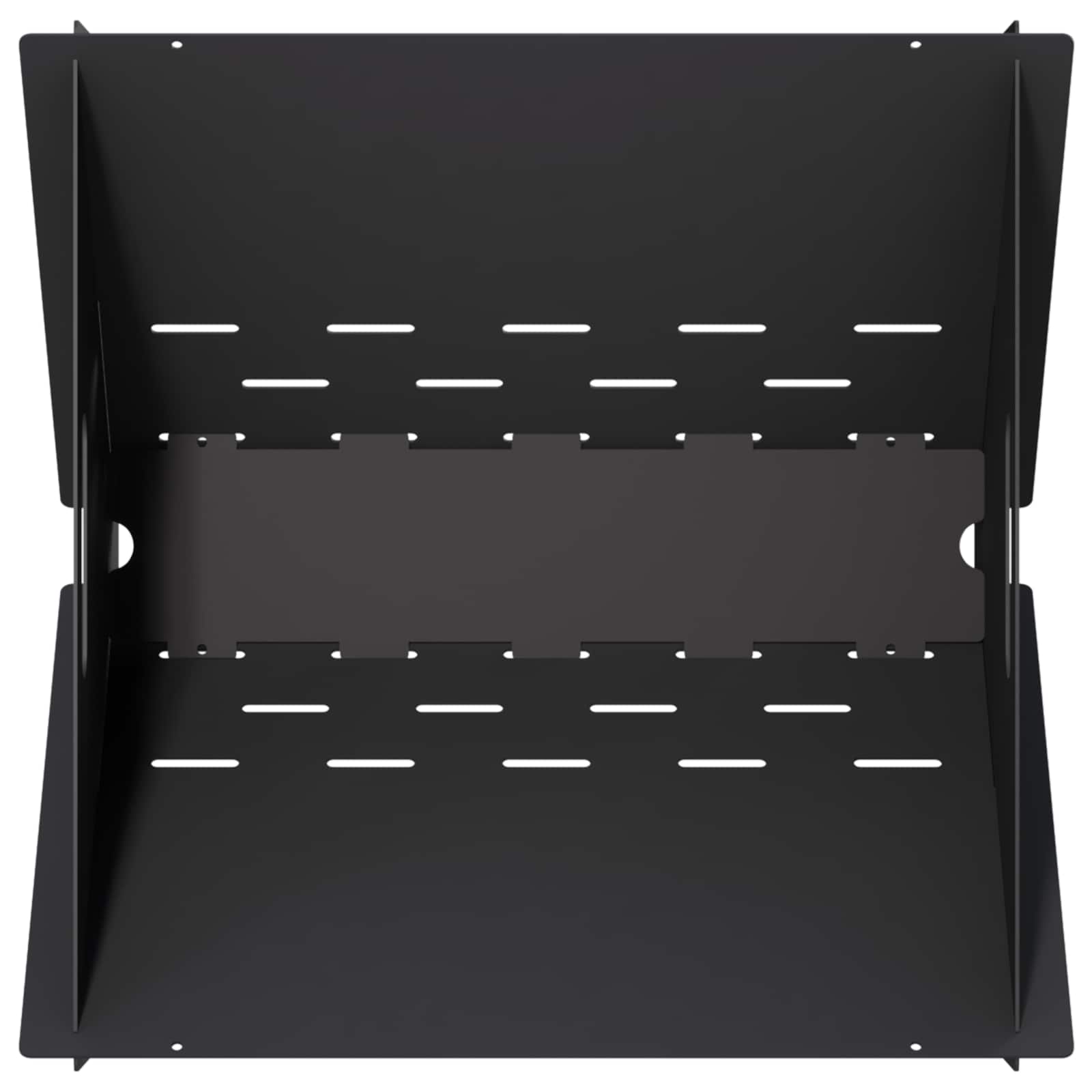 vidaXL Kominek Czarny 40 x 40 x 20 cm Stal