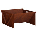 vidaXL Kominek Rdzawy 40 x 40 x 20 cm Stal kortenowska