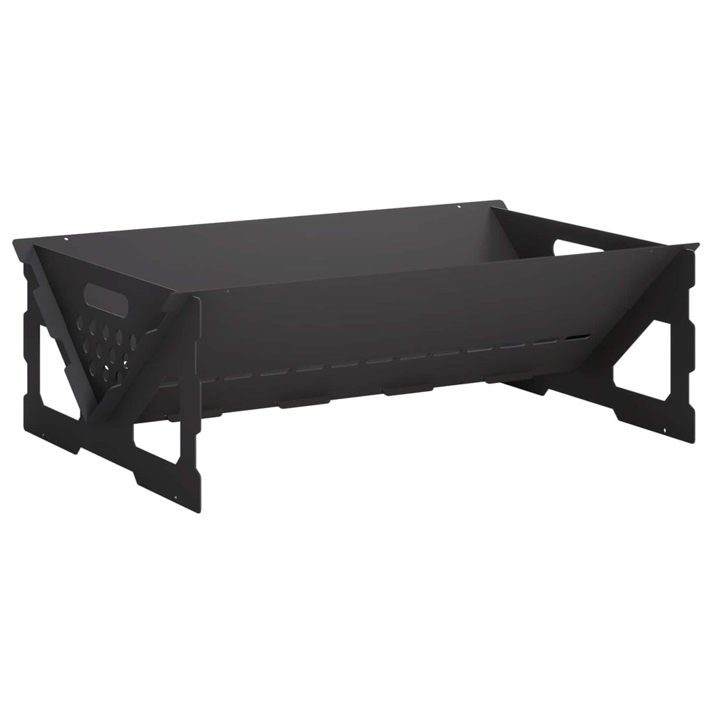 vidaXL Kominek Czarny 60 x 40 x 20 cm Stal