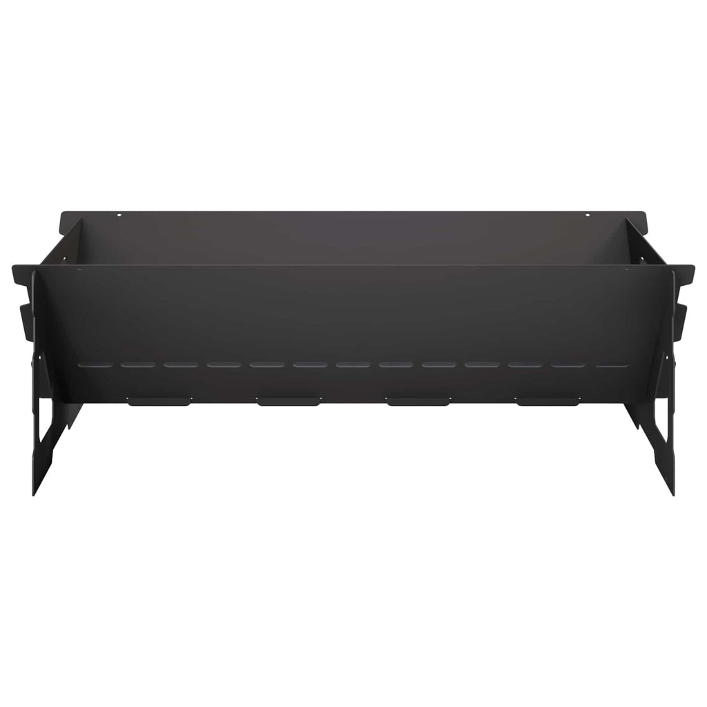 vidaXL Kominek Czarny 60 x 40 x 20 cm Stal