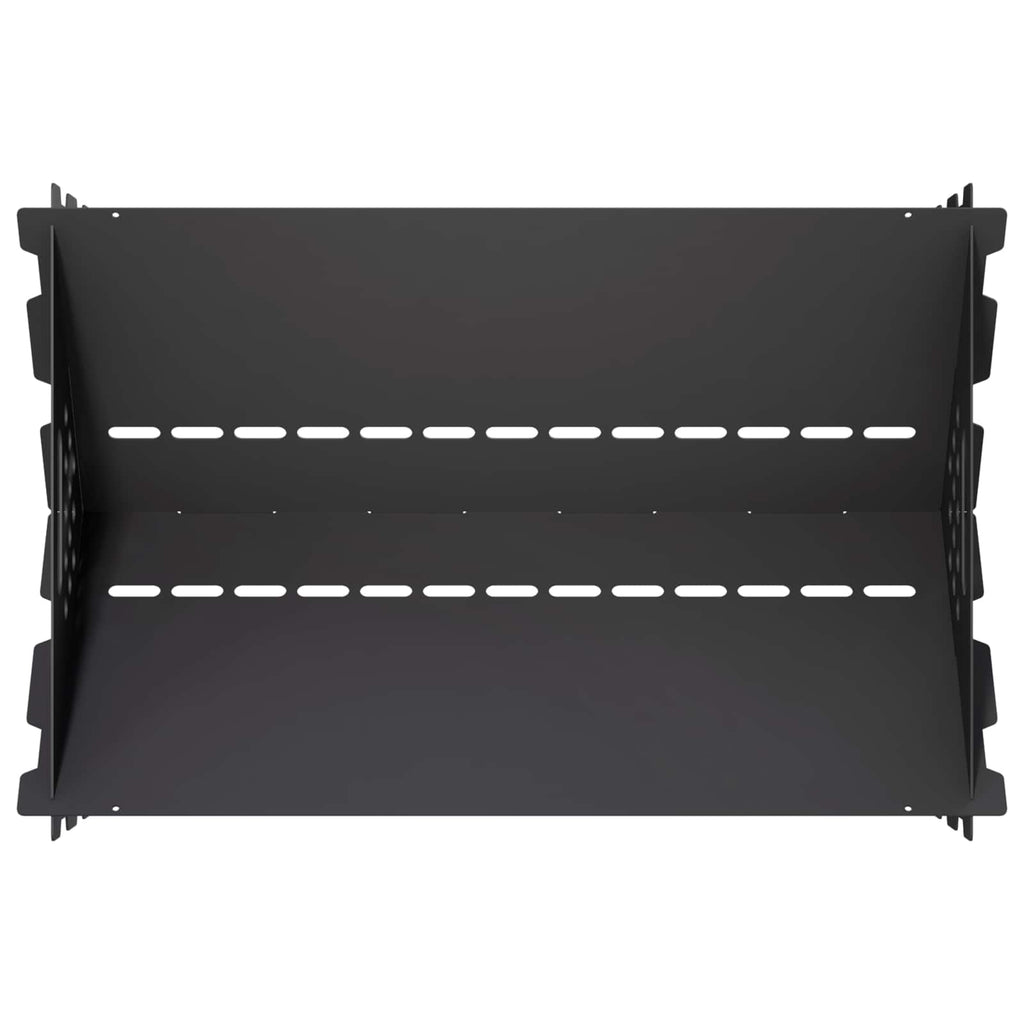 vidaXL Kominek Czarny 60 x 40 x 20 cm Stal