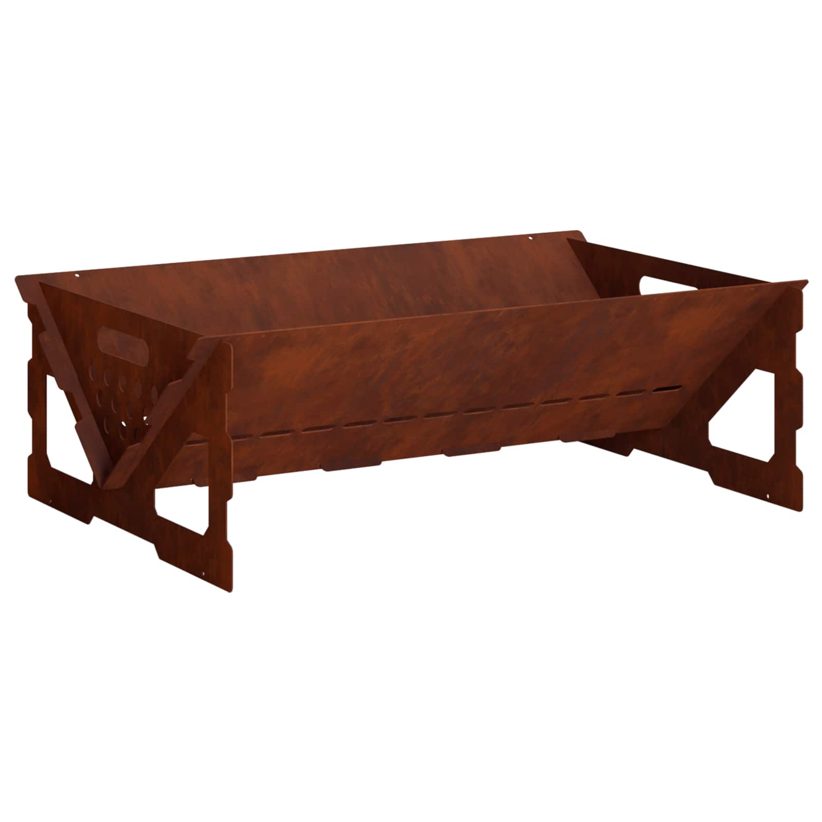 vidaXL Kominek Rdzawy 60 x 40 x 20 cm Stal kortenowska