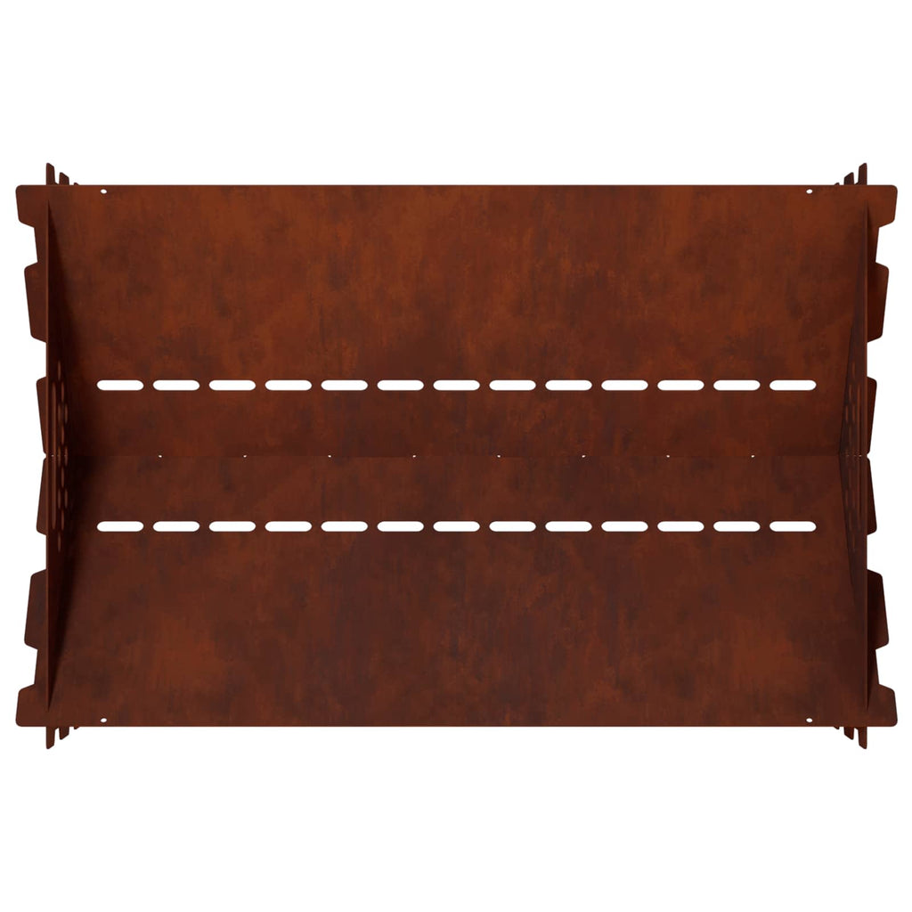 vidaXL Kominek Rdzawy 60 x 40 x 20 cm Stal kortenowska