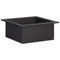 vidaXL Pierścień do ogniska Czarny 90 x 90 x 25 cm Stal