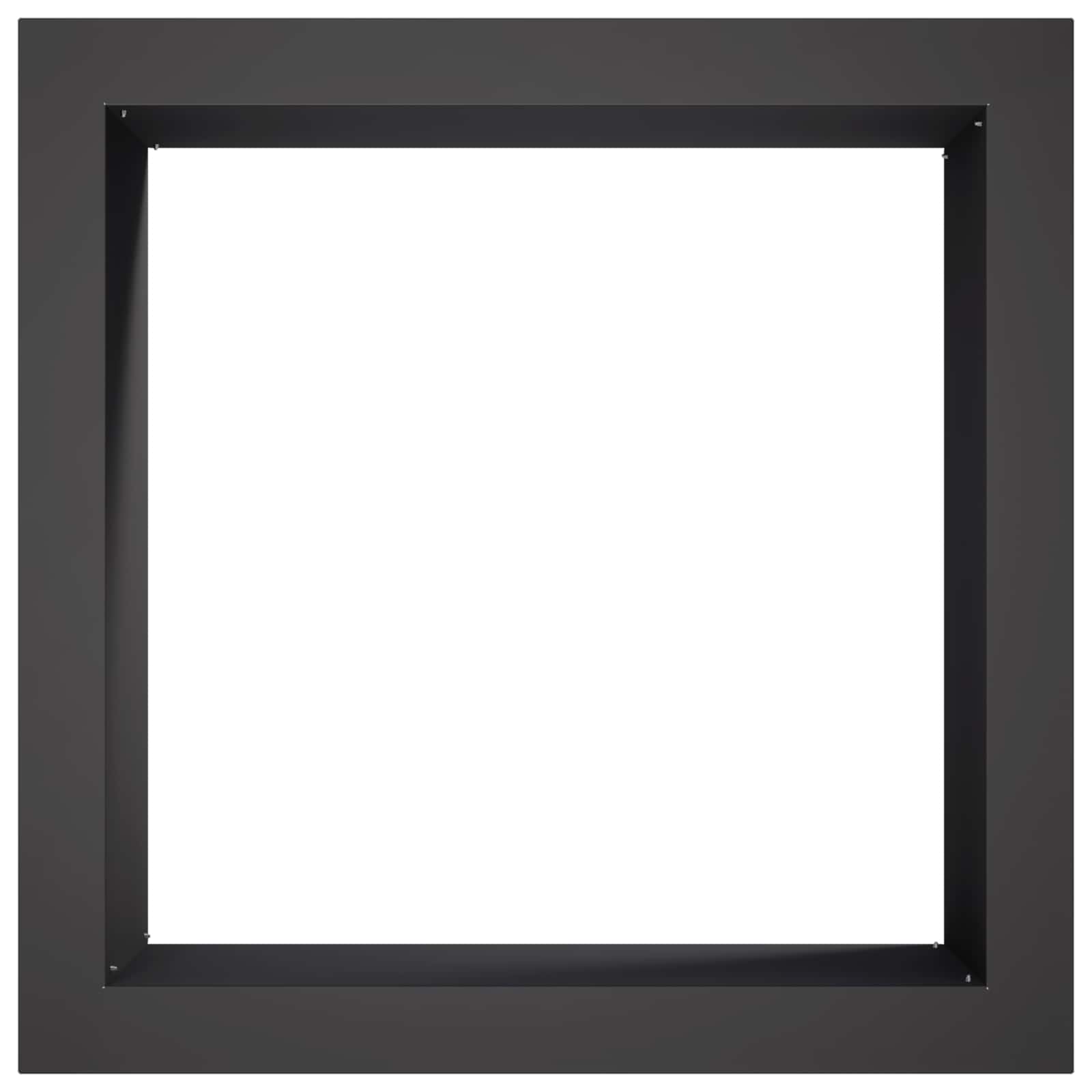 vidaXL Pierścień do ogniska Czarny 90 x 90 x 25 cm Stal